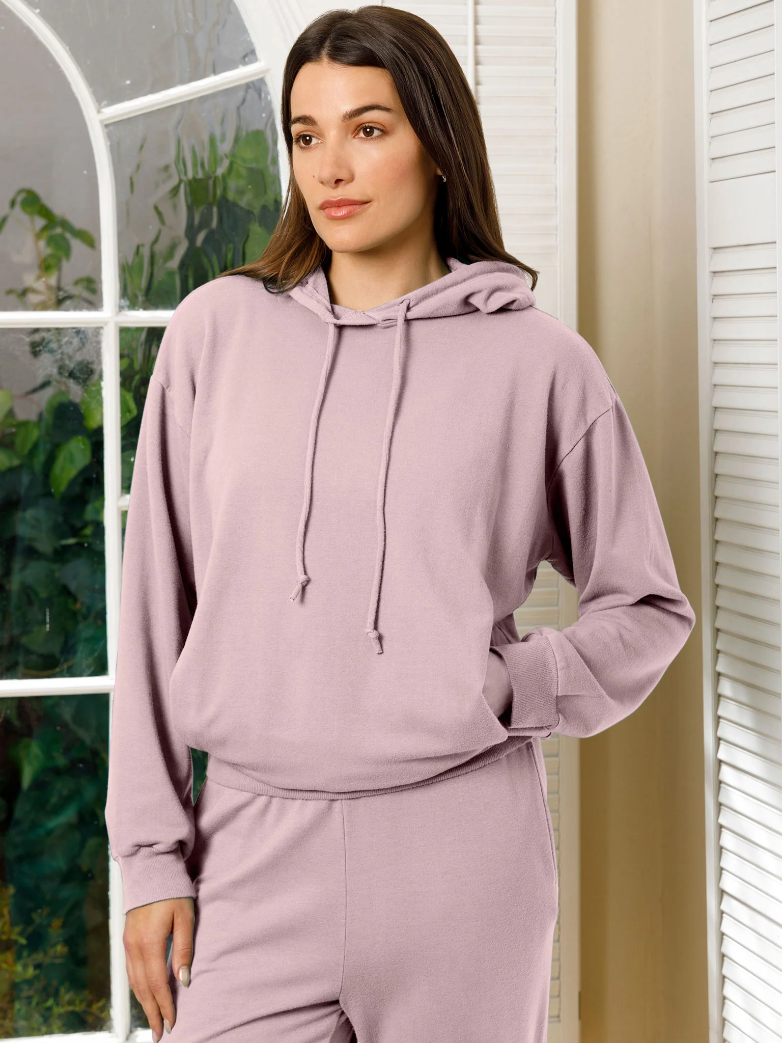 Fleece Pleat Hoodie - Image 8