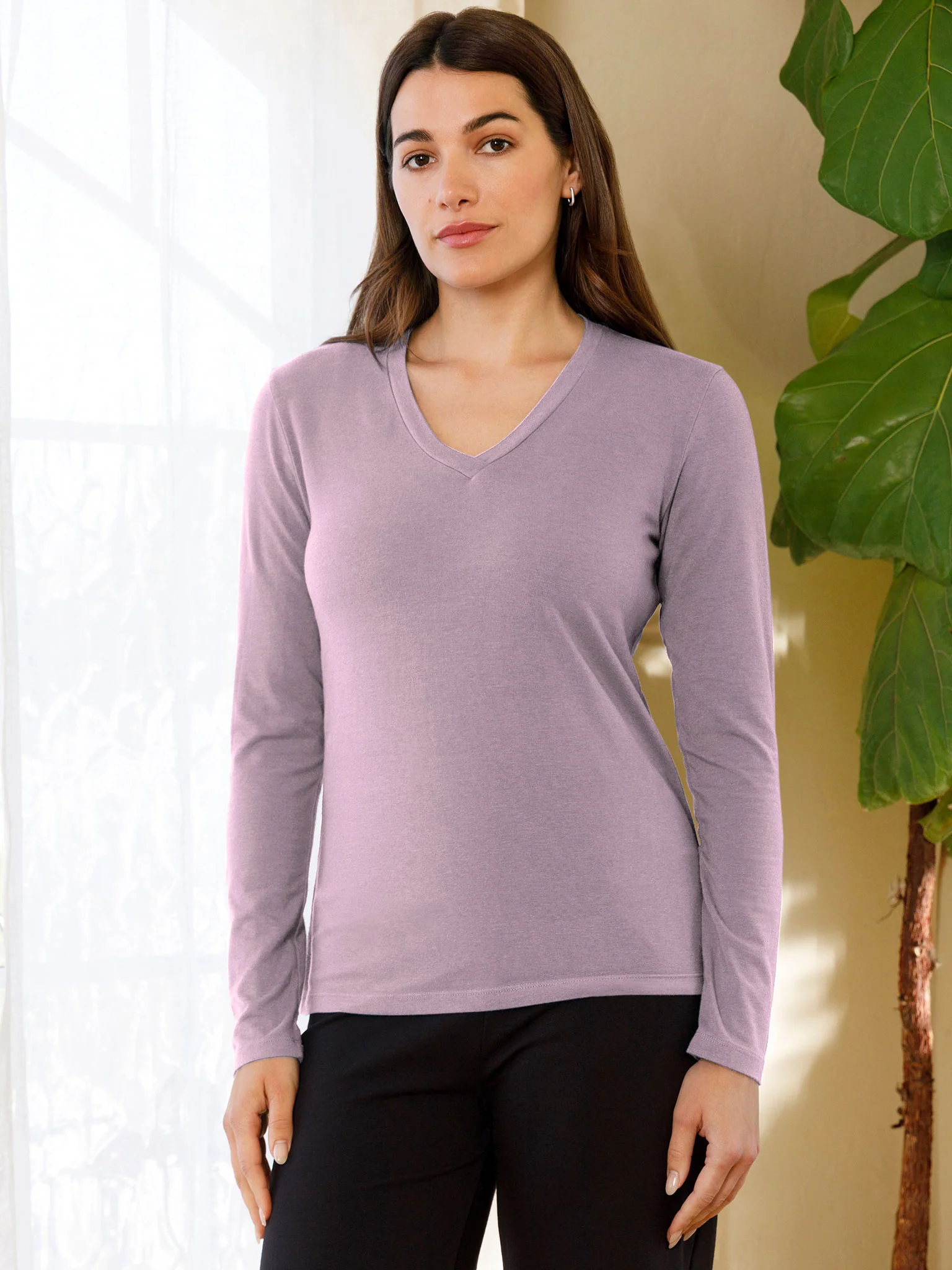 Long Sleeve V Neck - Image 10