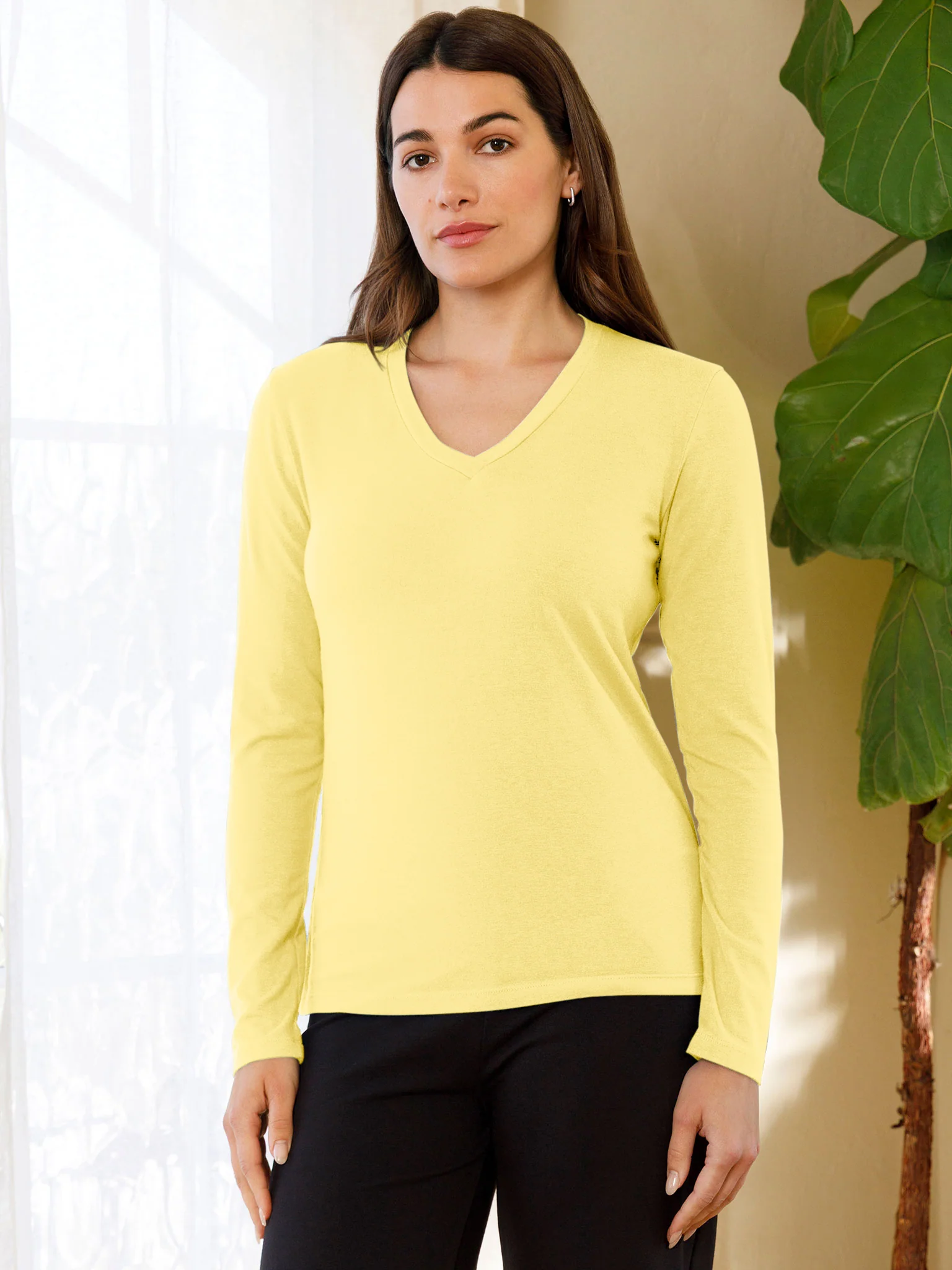 Long Sleeve V Neck - Image 13