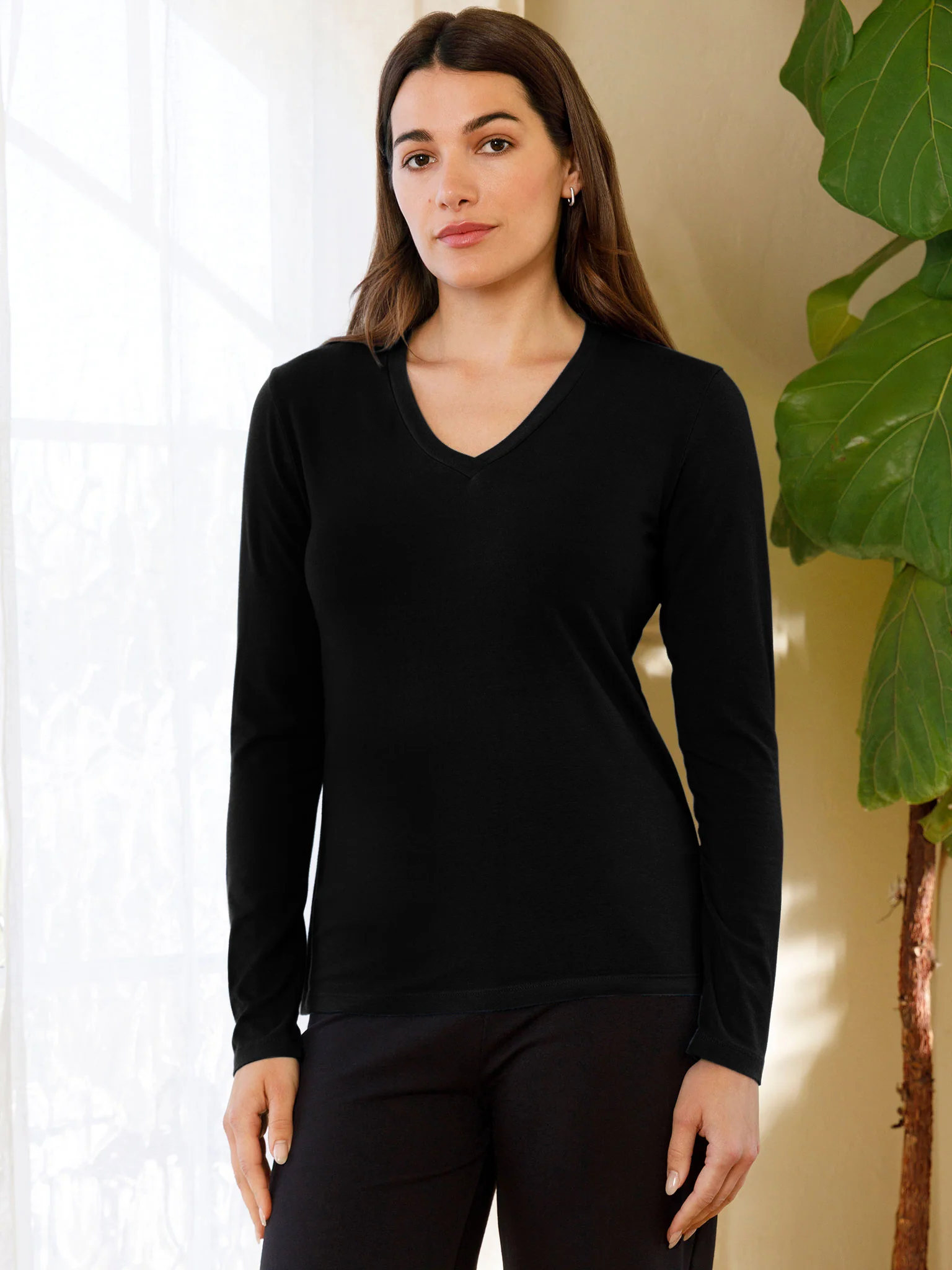 Long Sleeve V Neck - Image 6