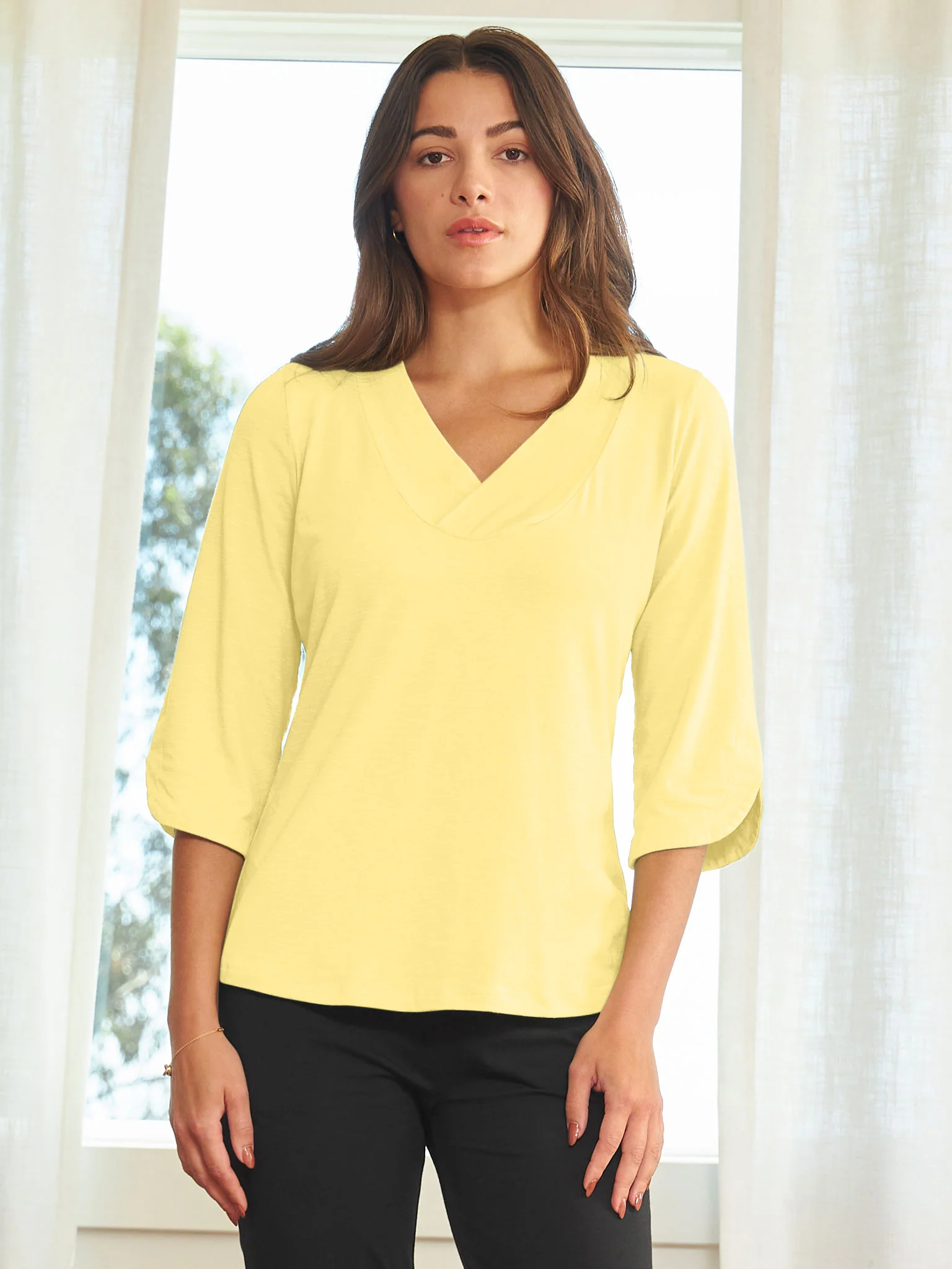 Scallop Sleeve Top - Image 13