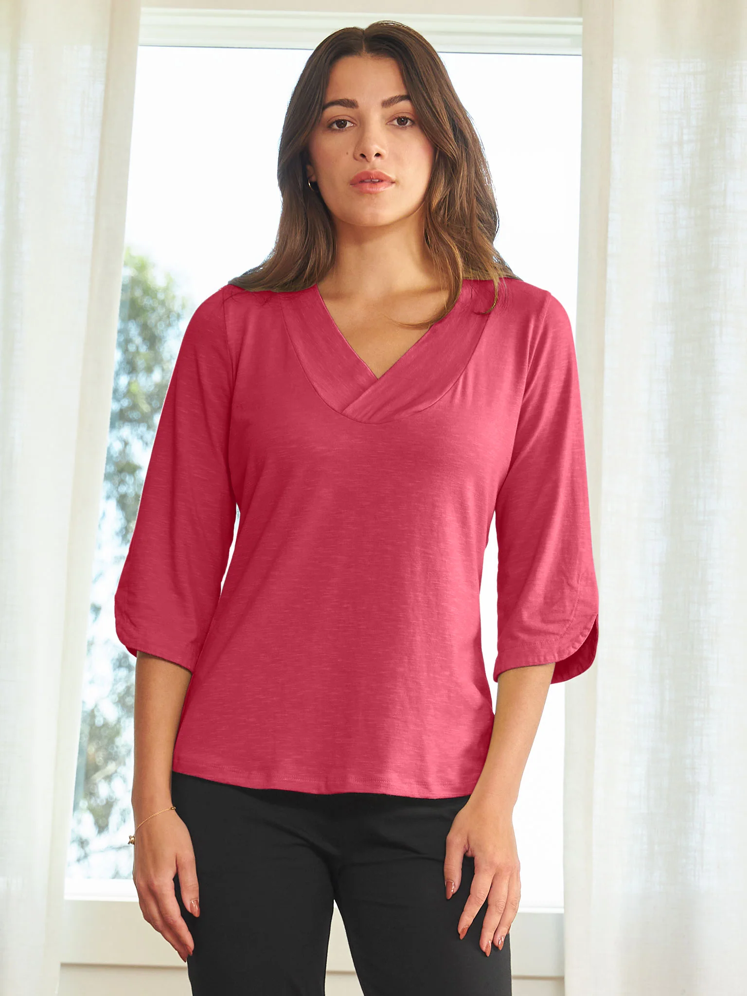 Scallop Sleeve Top - Image 15