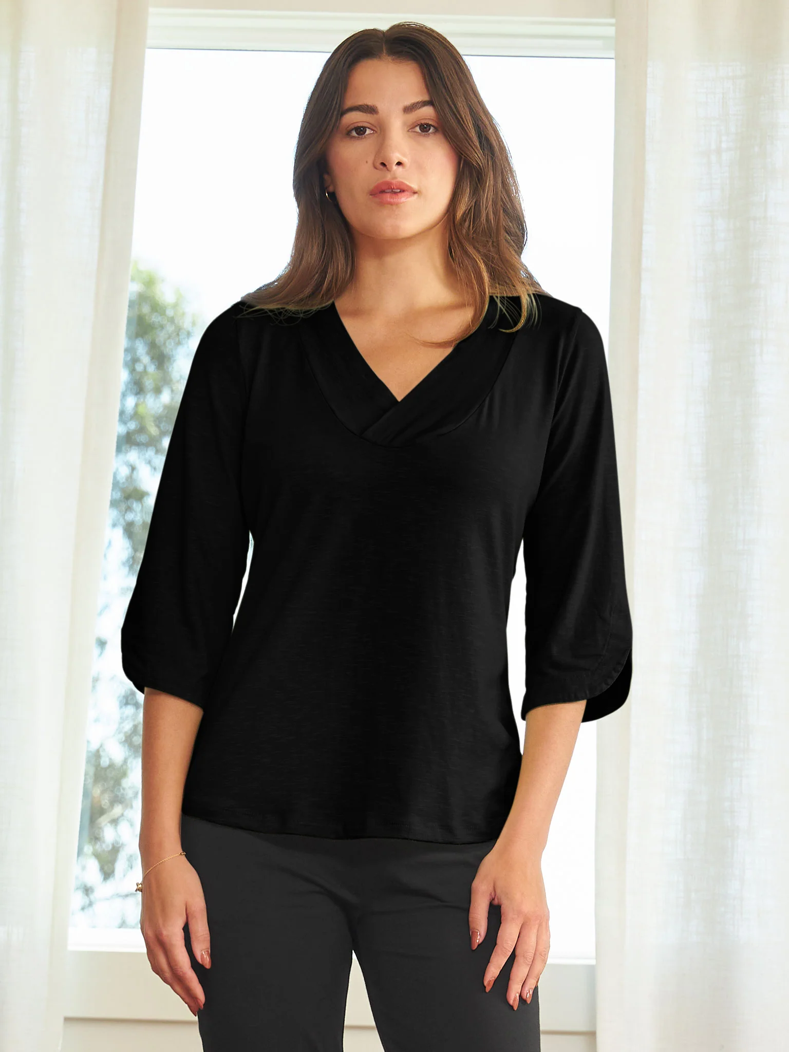 Scallop Sleeve Top - Image 6